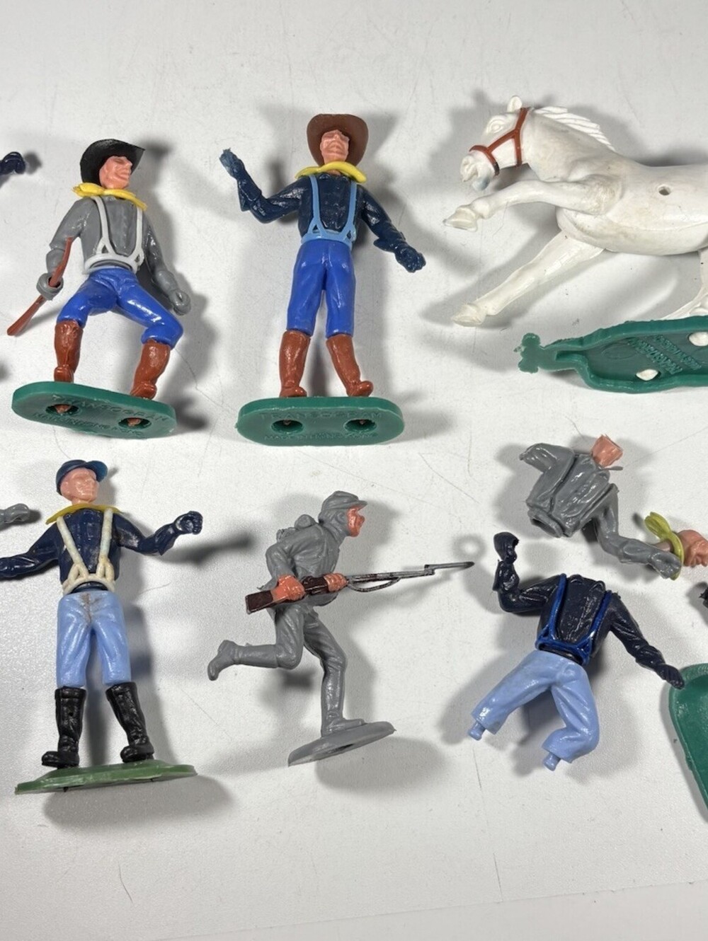 Civil War Toy Soldiers with Swoppet Accessories Lot- Transogram Hong Kong